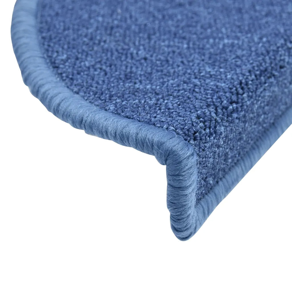Tappetini per scale 10 pz 56x17x3 cm blu semicircolari 149749