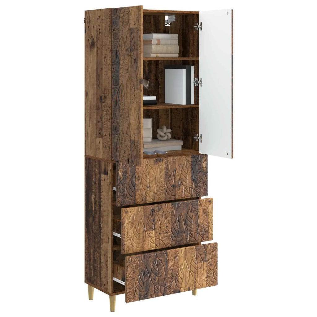 Set di armadi 2 pcs Legno antico 66 x 34,5 x 90 cm