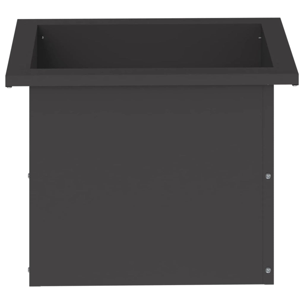 Fioriera da giardino con LED Nero 30 x 40 x 30 cm Acciaio 8008070