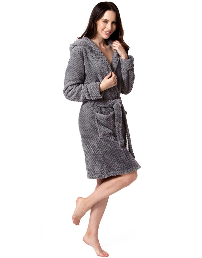 Accappatoio Da Donna Vestaglia Diamond Grey S/m