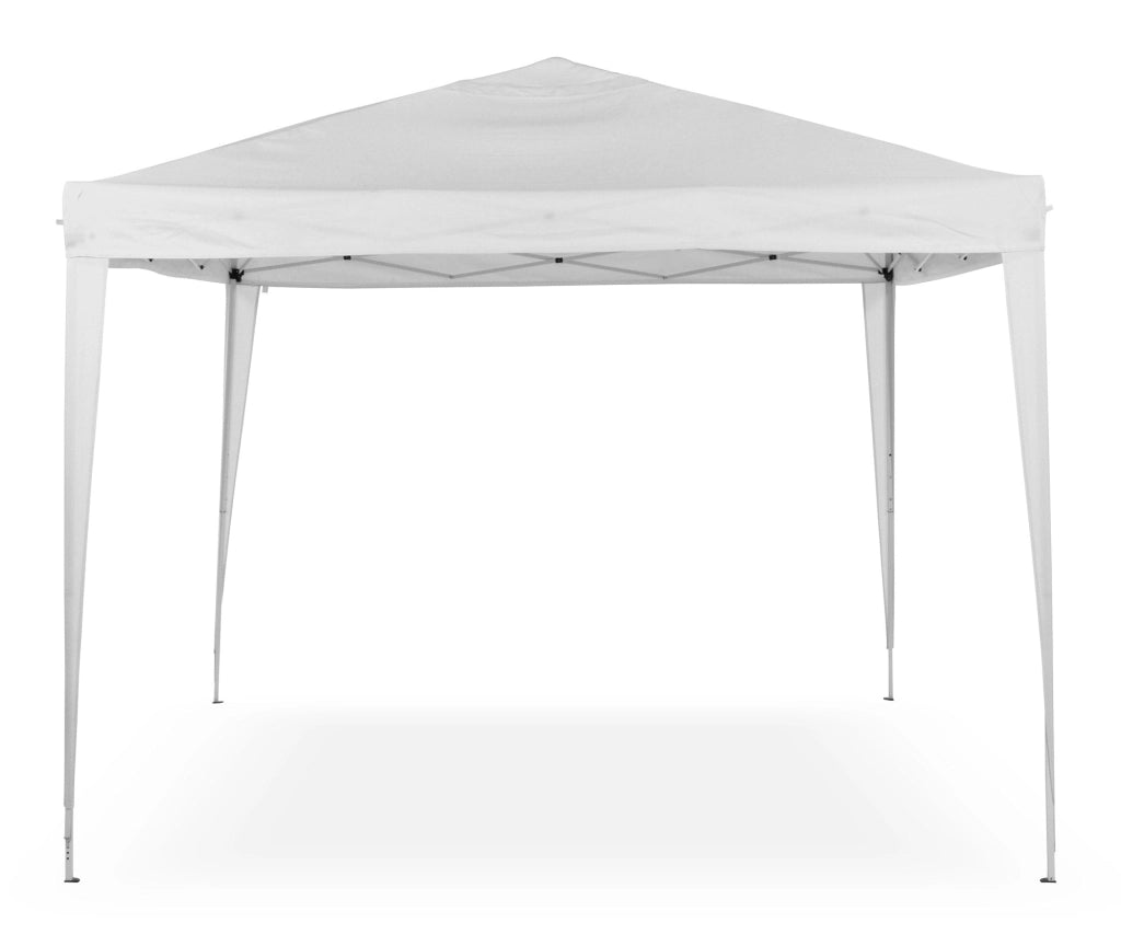 Gazebo da Giardino Pieghevole 3x3m Telo in Poliestere e PVC con Ventilazione Taddei Automatico Bianco