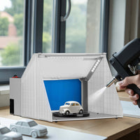 Cabina di aspirazione per verniciatura ad aerografo 4 m³/min Aspiratore Estrattore con luce