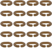 Cips C-clips 20 pezzi - Connettore a gancio esplosivo - Connettore subliminale - Accessori per pesca - Design compattibile - Massima portata 1,4 kg - Cips a gancio