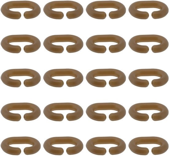 Cips C-clips 20 pezzi - Connettore a gancio esplosivo - Connettore subliminale - Accessori per pesca - Design compattibile - Massima portata 1,4 kg - Cips a gancio