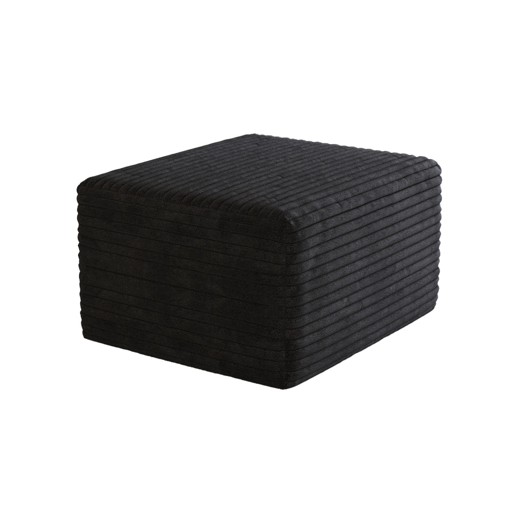 OTTOMAN Senza montaggio 72 x 18 x 18 cm Tessuto nero