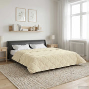 Duvet Estivo Crema 240 x 260 cm Microfibra e Fleece Teddy