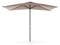 Ombrellone da Giardino 3x2 m Palo Ø38 mm in Alluminio Telo in Poliestere Garden Grigio Chiaro