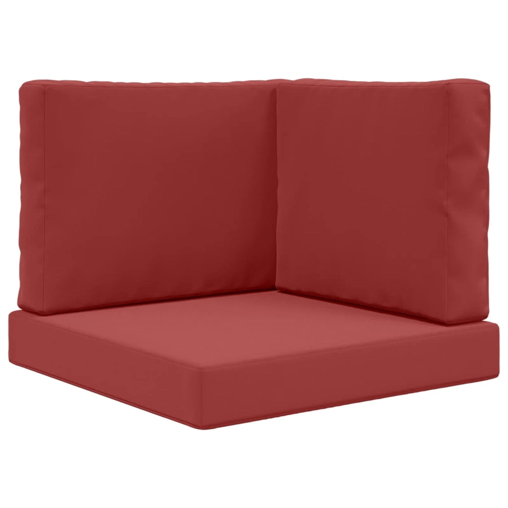 Cuscino per divano da esterno 3 pcs Rosso vino Poliestere