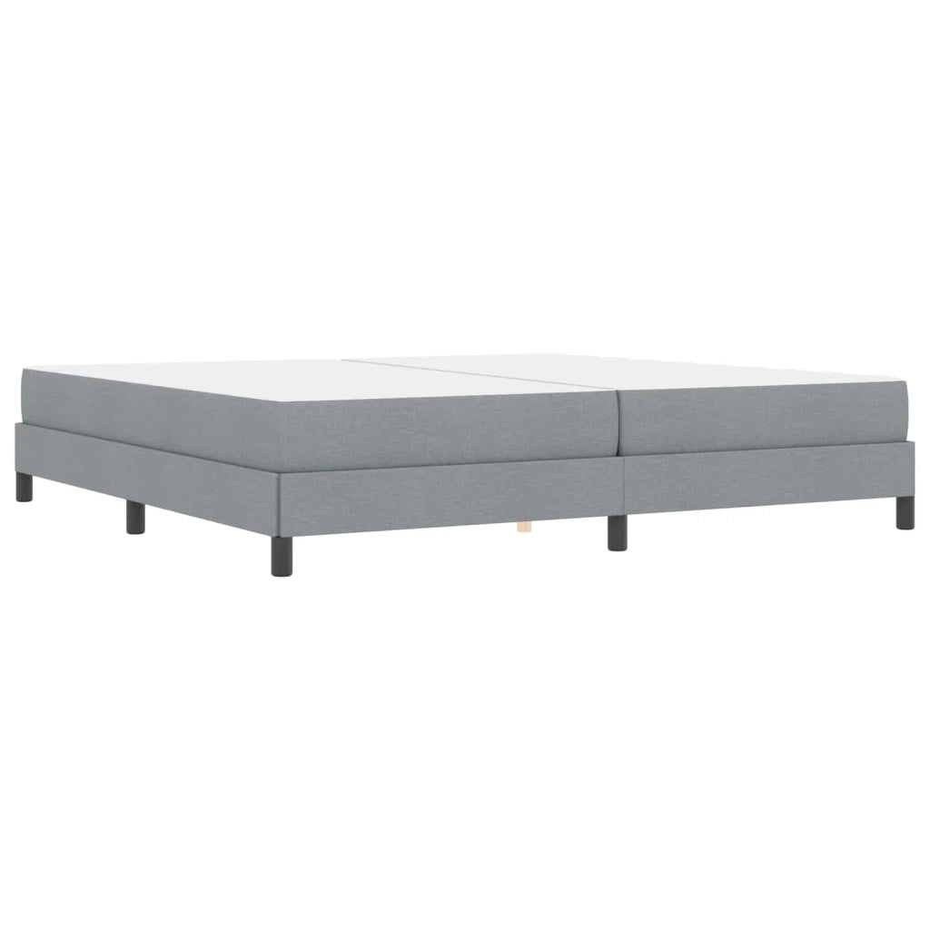 Letto a molle con materasso Grigio chiaro 200 x 200 cm Tessuto 3398514