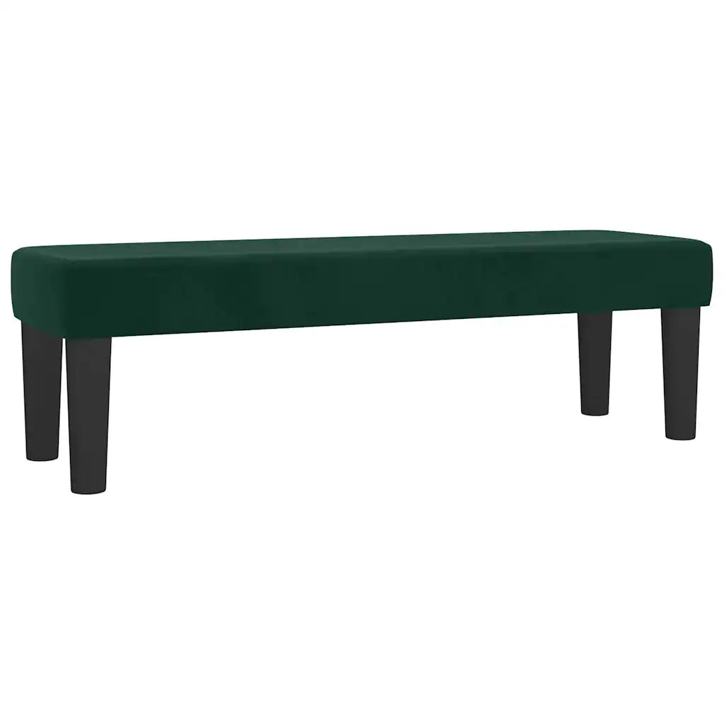 Giroletto a Molle con Materasso Verde Scuro 140x190 cm Velluto