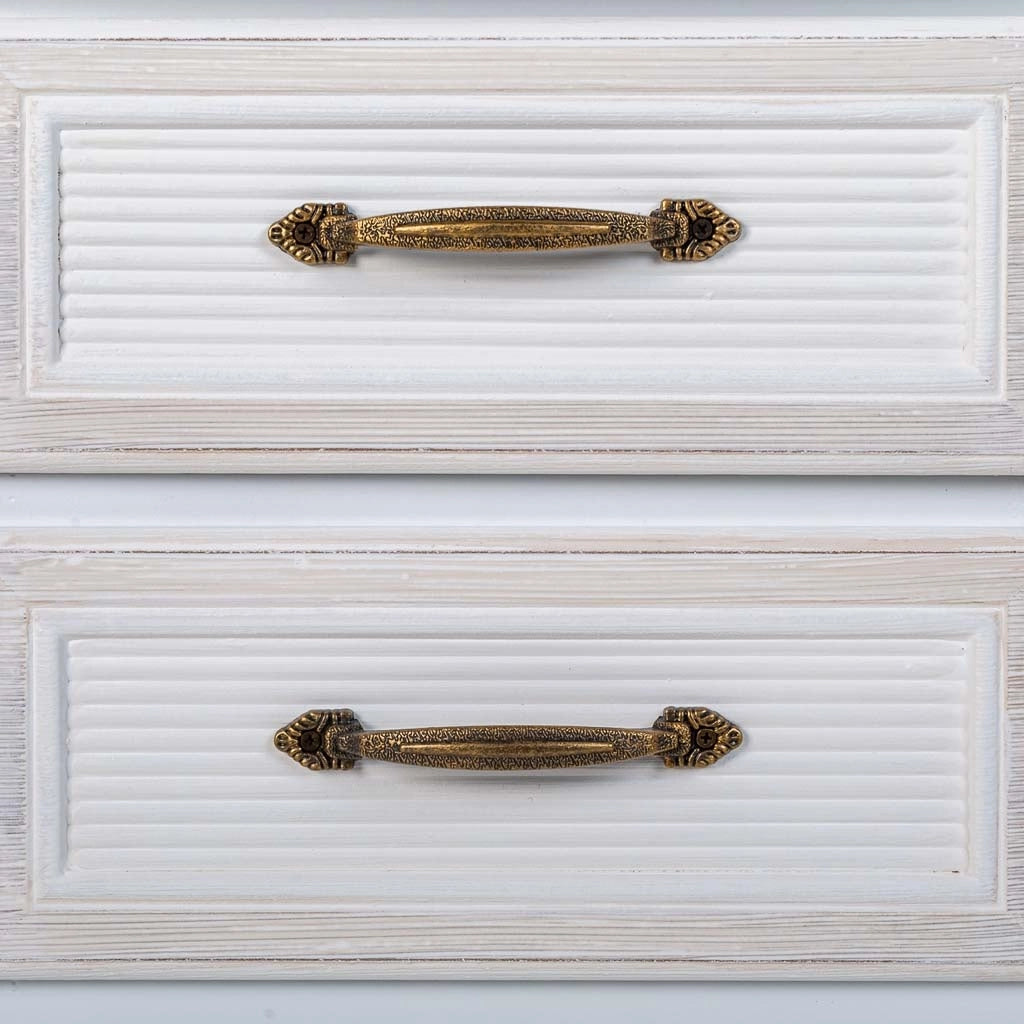 Comodino in legno bianco 42x34x57
