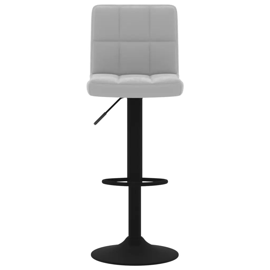 Sgabello da Bar Grigio Chiaro in Velluto cod mxl 70347