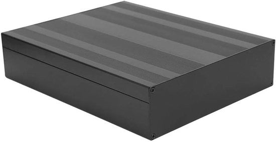 Scatola di progetto in alluminio - scatola nera opaca - abitacolo DIY per elettronica 50x178x220mm - abitacolo in alluminio con spessore 1,25-1,5mm
