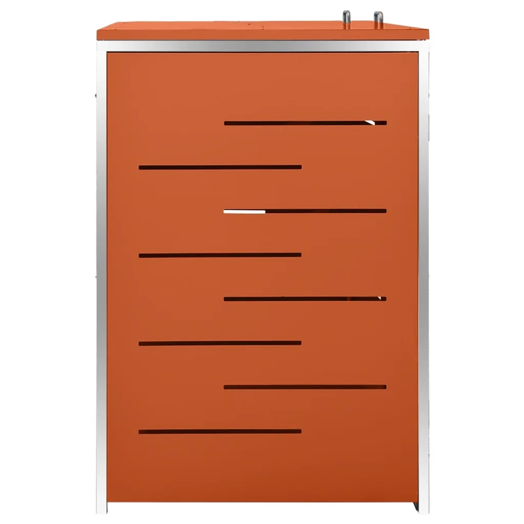 Copribidone per Spazzatura Singolo 69x77,5x112,5cm Acciaio Inox 149563
