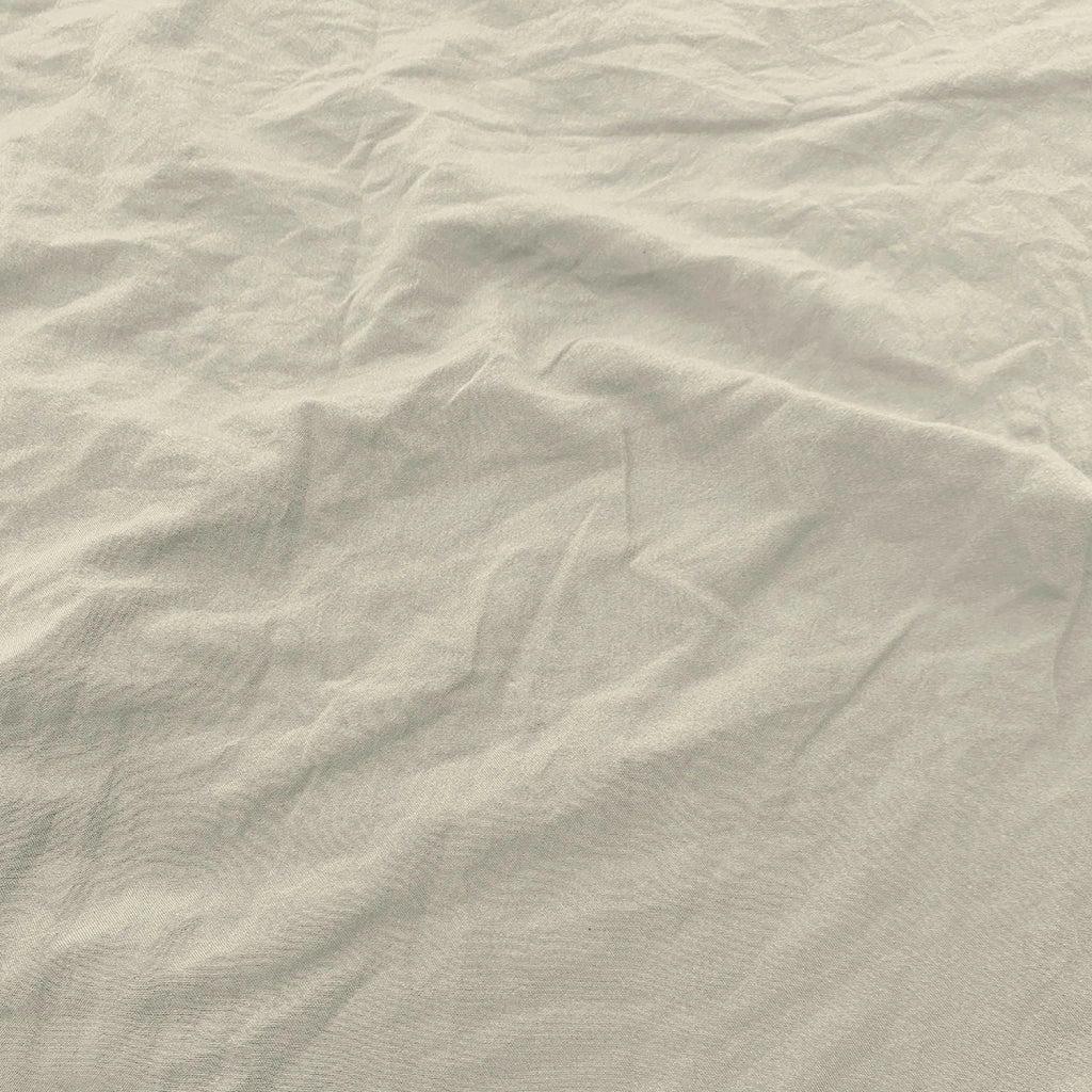 Lenzuola Sotto Matrimoniale  Linea Water Washed Crema