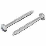 Vite in Legno 2 pz Argento 9,8 x 53 mm Acciaio CFW2130493