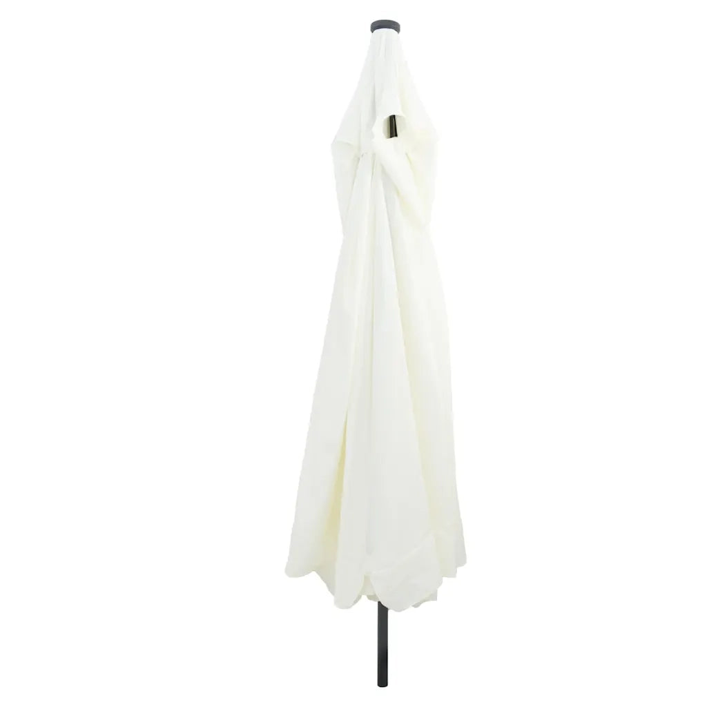 Ombrello da giardino Sabbiato e Antracite 395 x 395 x 245 cm 42003644