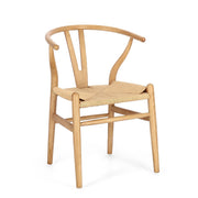 Sedia in Legno di Olmo con Seduta in Corda di Carta - DIANA