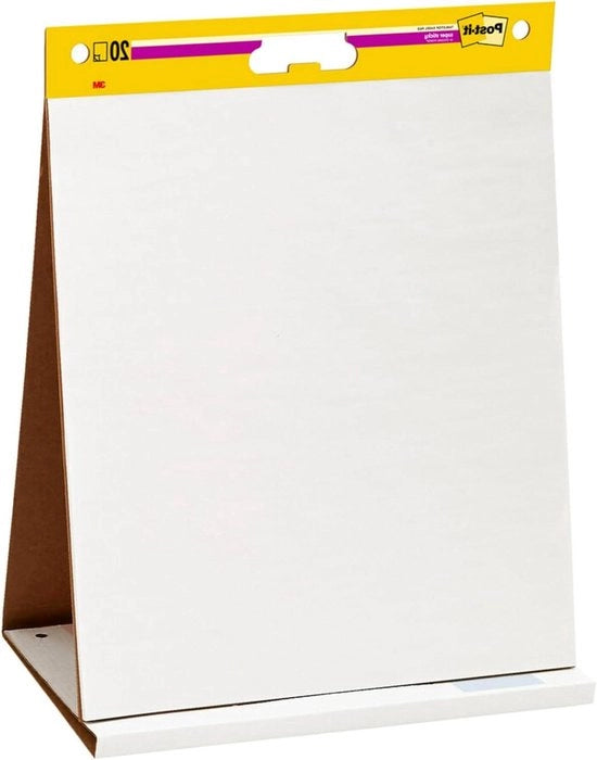 Tavolo di lavoro in vetro - Whiteboard autoportante - 20 fogli - Bianco - 50,8 x 58,4 cm