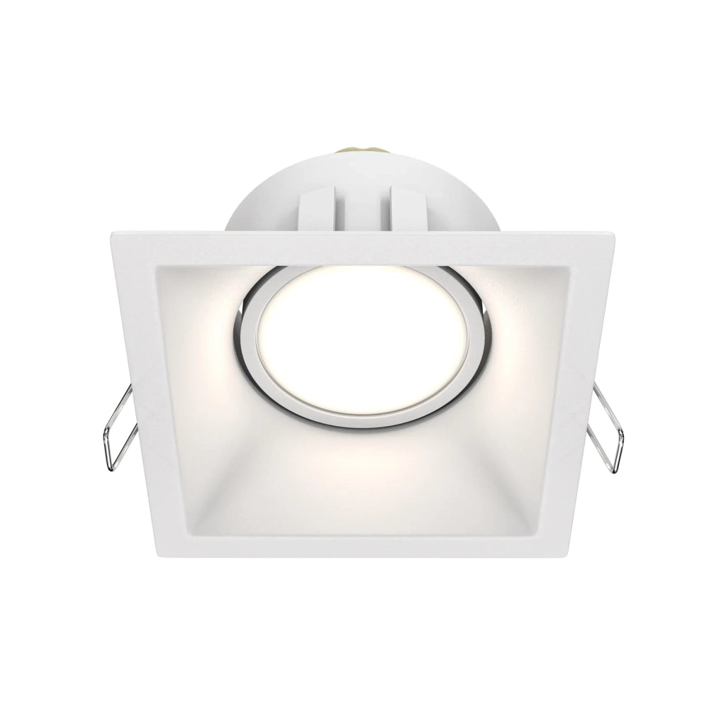 Maytoni lampada da incasso Dot 1 luce GU10 bianco alluminio