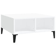 Tavolino da salotto | Tavolino da caff¨¨ | Tavolino da Soggiorno Bianco 60x60x30 cm in Legno Multistrato