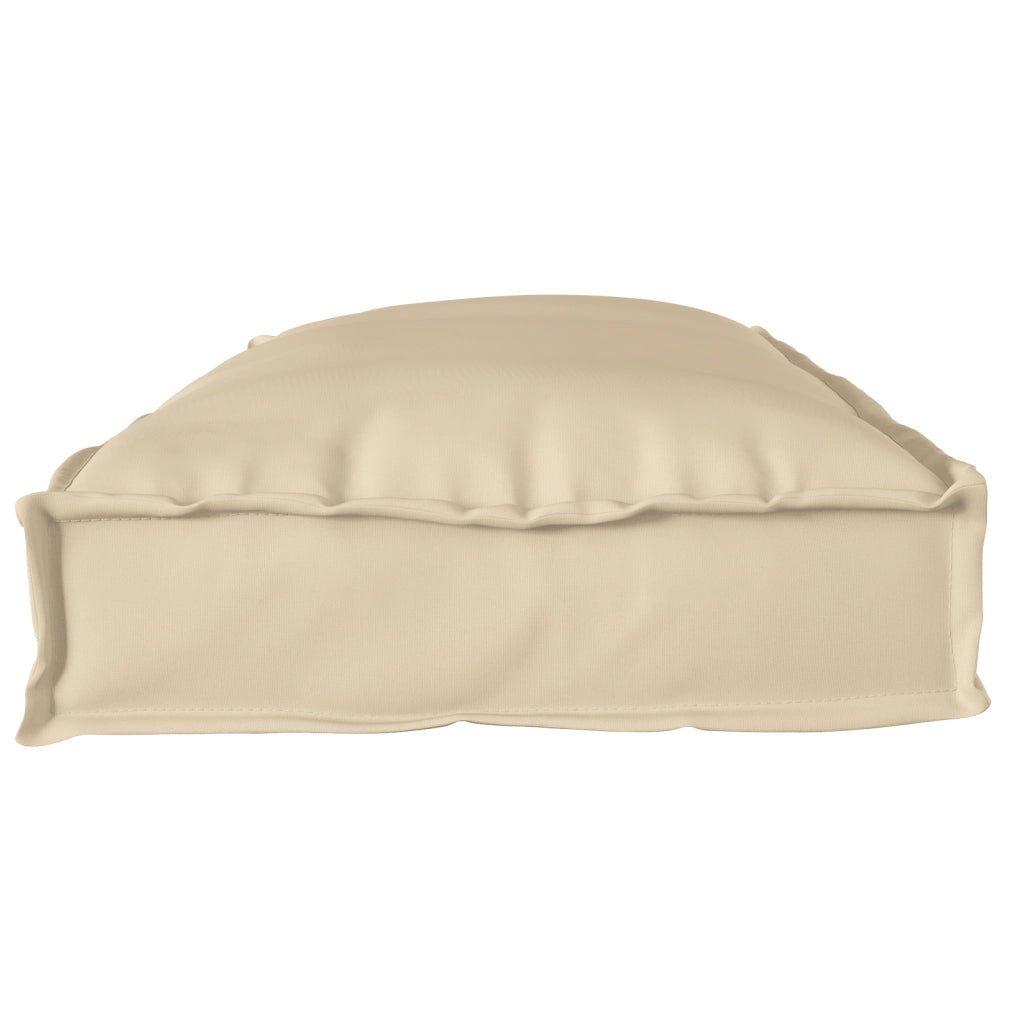 Cuscino per Pallet Beige 100x40x8 cm Tessuto Oxford