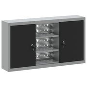 Mobile per attrezzi con blocco Nero e Grigio 100 x 20 x 55 cm CFW9989899