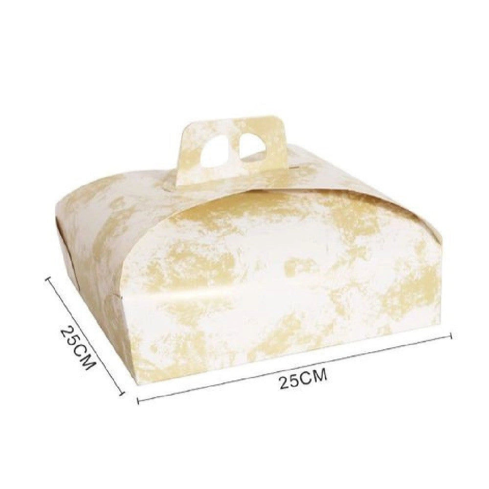 Trade Shop - Set 3 Pz Scatola Porta Torta 25x25 Cm Per Alimenti Dolci Paste Pasticceria 58000 -