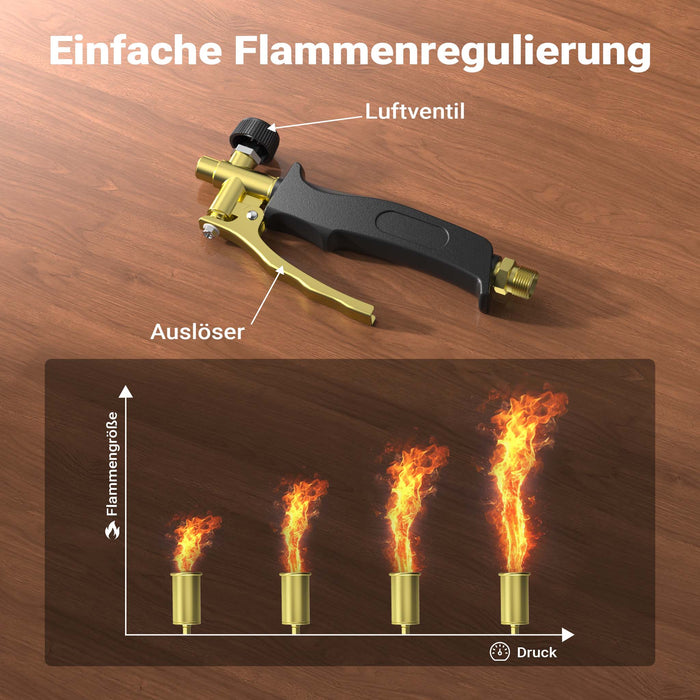 Bruciatore per erbacce a gas Diserbante per erbe infestanti Bruciatore Saldatore
