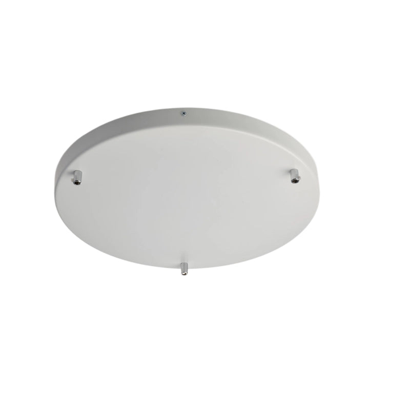 Rosone Rosone multicavo in ferro bianco d. 40 con 3 fori H.3 Ø40 BL290-PL3-DM40-BCO