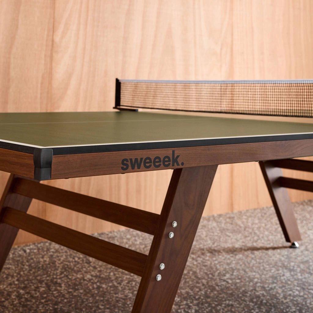 Tavolo da ping pong per interni deluxe con 2 racchette e 3 palline,
