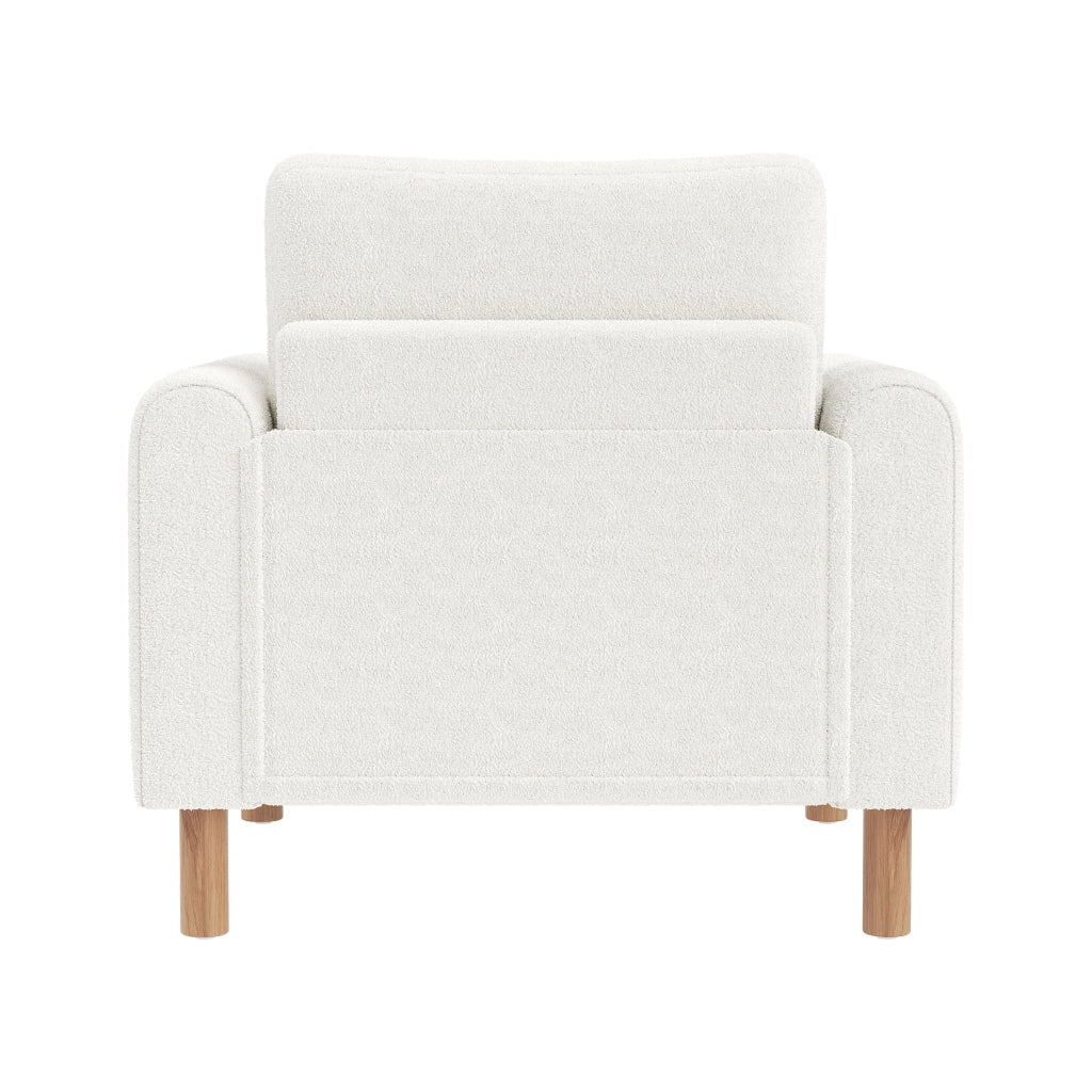 POLTRONA lounge 87x83x88,5 cm in Teddy bianco