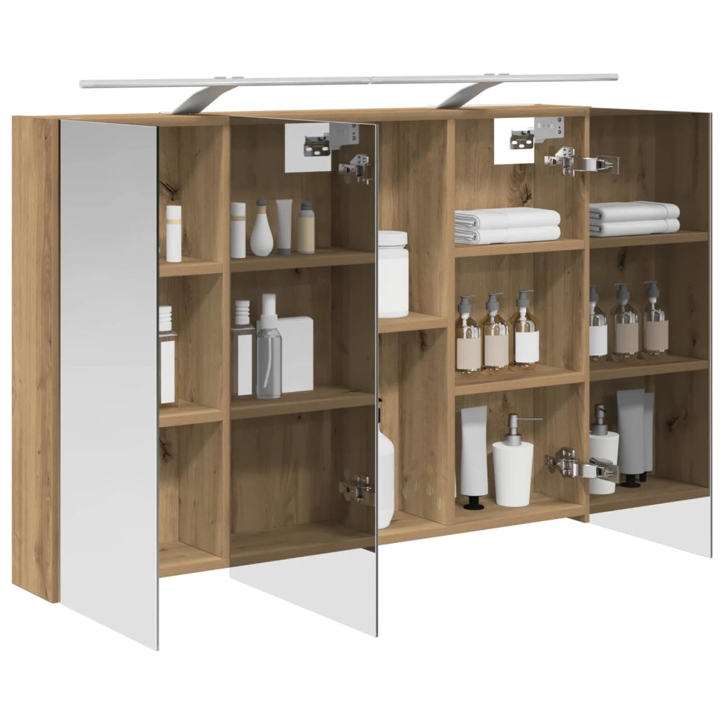 Mobiletto per specchio da bagno con porta Rovere Artigianale 889134