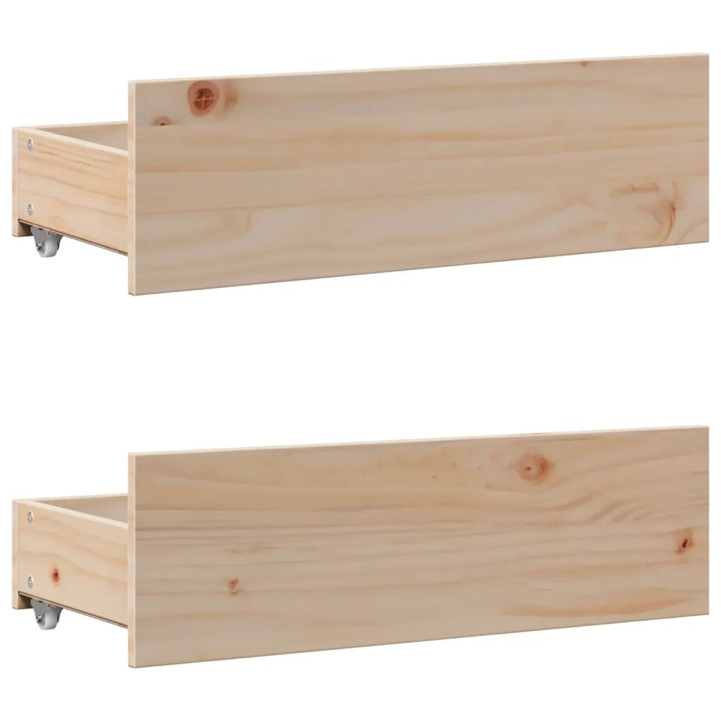 Letto Libreria senza Materasso 135x190 cm in Legno di Pino