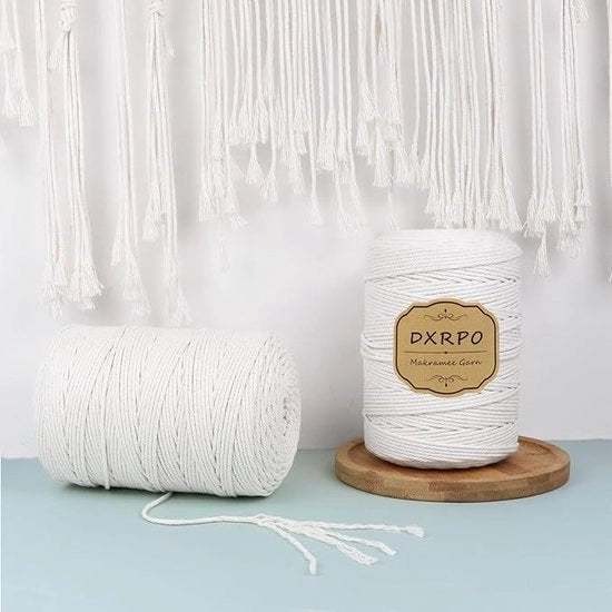 Gonna in macramé, cordone in corda per artigianato DIY 2mm x 220m.