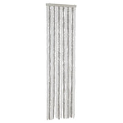 Tenda Antimosche Grigia Chiaro e Bianca 56x200 cm in Ciniglia CFW9613911