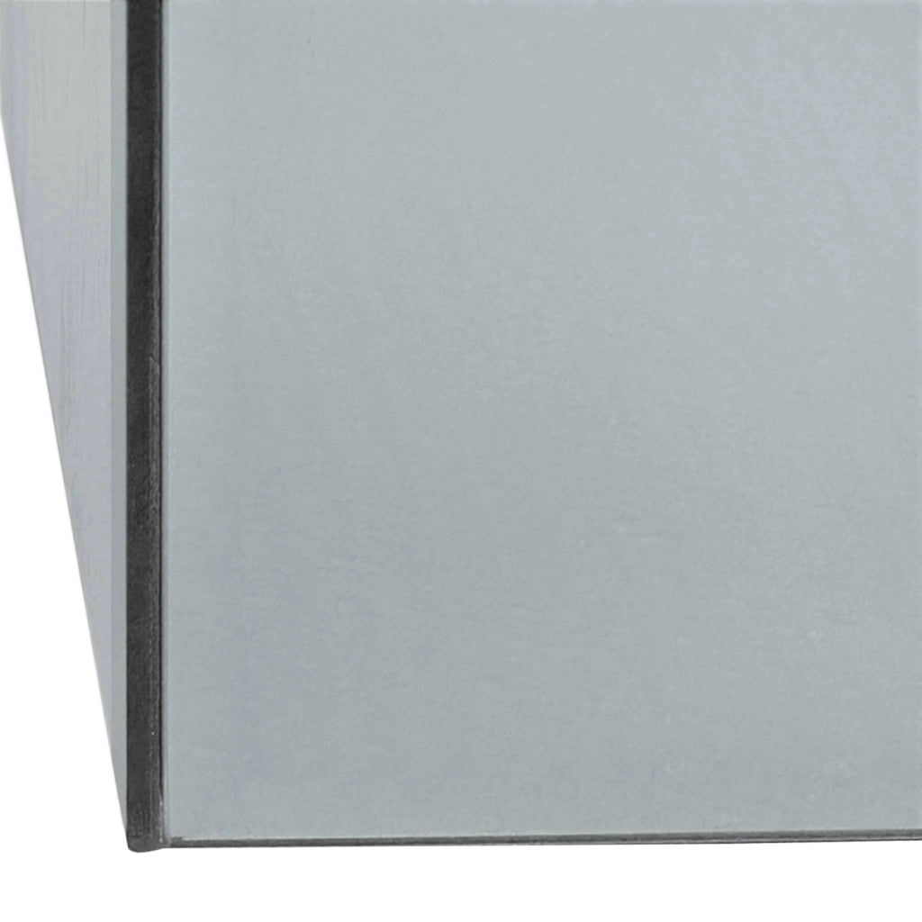 Tavolino, lato del divano, cubo a specchio 35cm, transparent