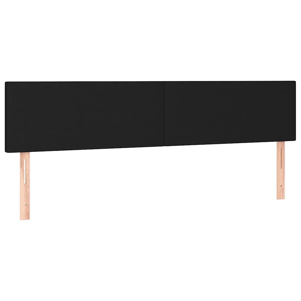 Giroletto a Molle con Materasso Nero 120x190 cm in Tessuto