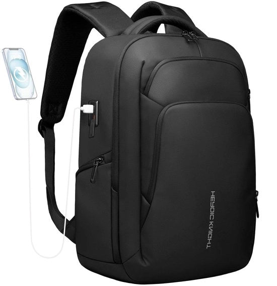 Zak da Laptop Waterdotta - Grande Capacità 28-30L - Porta di Ricarica USB - Leggera 950g - Antifurto - Adatta per Laptop da 17,3 pollici - Borsa