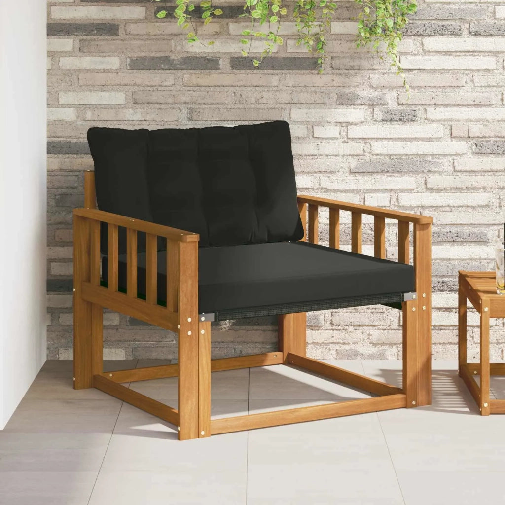 Set di divani da esterno-Sofa da giardino Legno di Acacia Massello e Textilene 351777