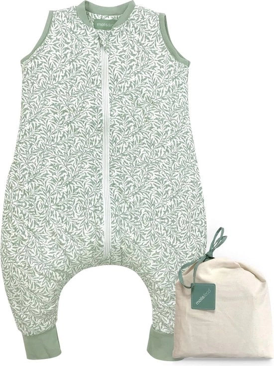 Sacco da lettura per bambini con piedi per primavera e autunno - 1 TOG, leggermente imbottito, 100% cotone, adatto per bambini di 80 cm