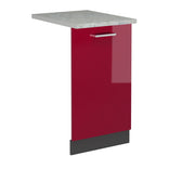 Vicco Pannello frontale della lavastoviglie Rosso lucido 45 cm , PL Marmo