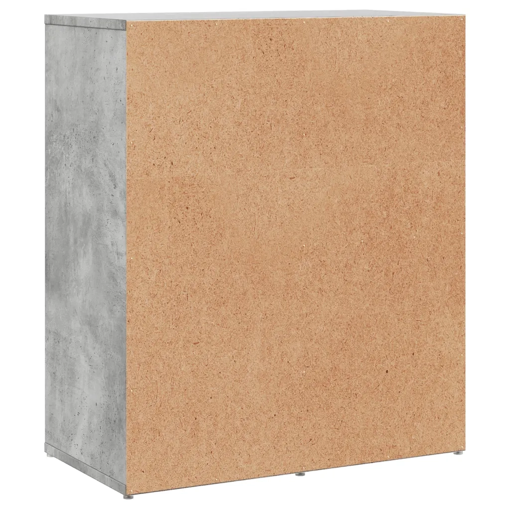 Credenze 2 pz Grigio Cemento 60x31x70 cm in Legno Multistrato 3276556