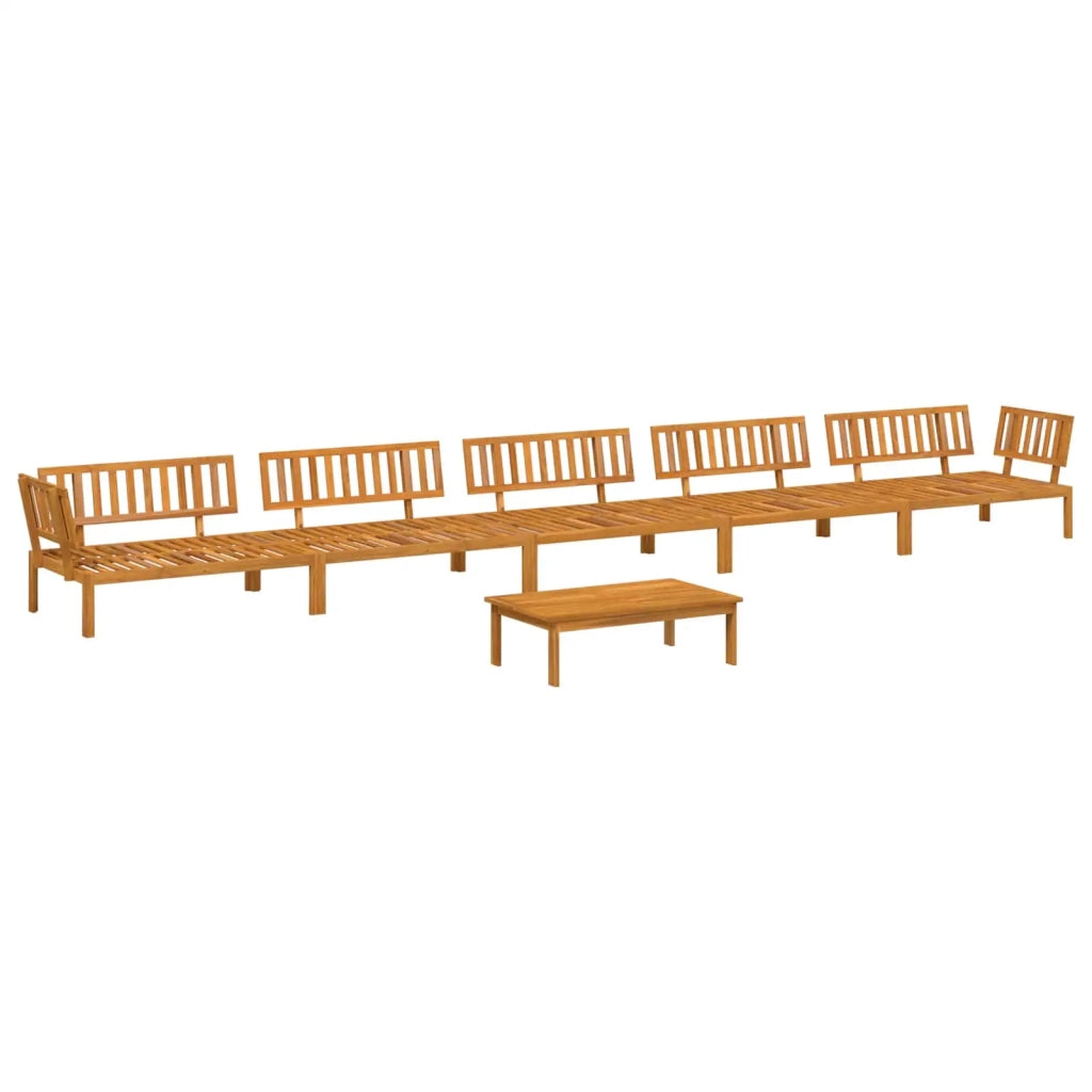 Set di divani con cuscino 6 pcs Talpa Legno di Acacia Massello 3418609