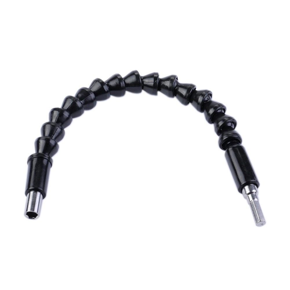 Trade Shop - Estensore Trapano Cacciavite Ad Angolo 90° Snake Bit Flessibile Prolunga 2 Pz -