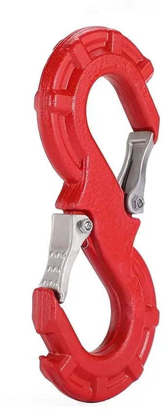 1 pacchetto di clip di sicurezza rossa, a forma di S, robusto | Acciaio, impermeabile all'acqua e resistente alla corrosione | Adatto per camion, rimorchi e SUV