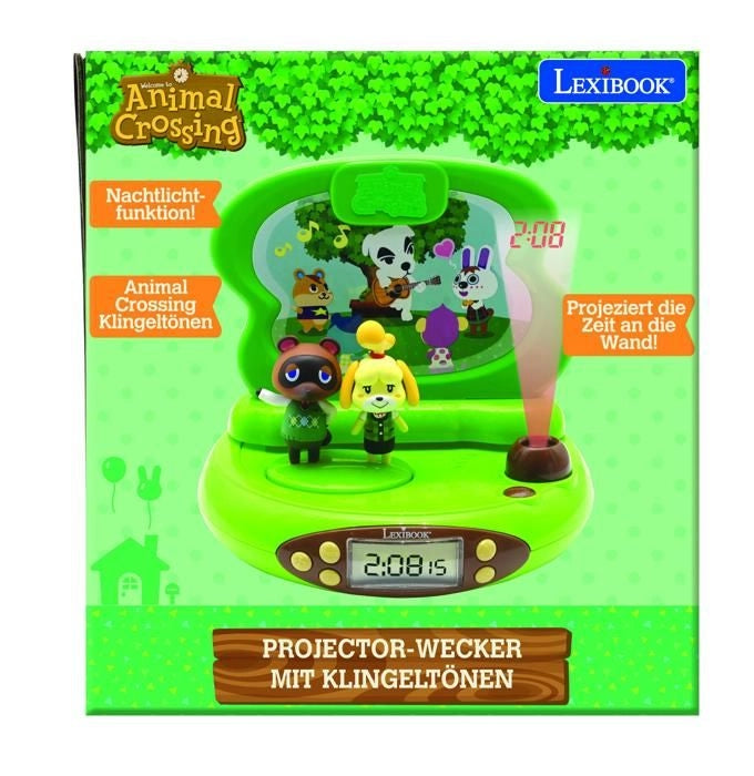 ANIMAL CROSSING - Sveglia con proiettore 3D con suoni