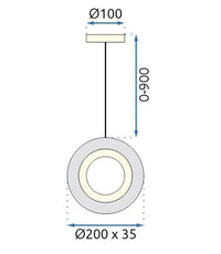Lampadario A Sospensione In Cristallo G119-1cp Gold