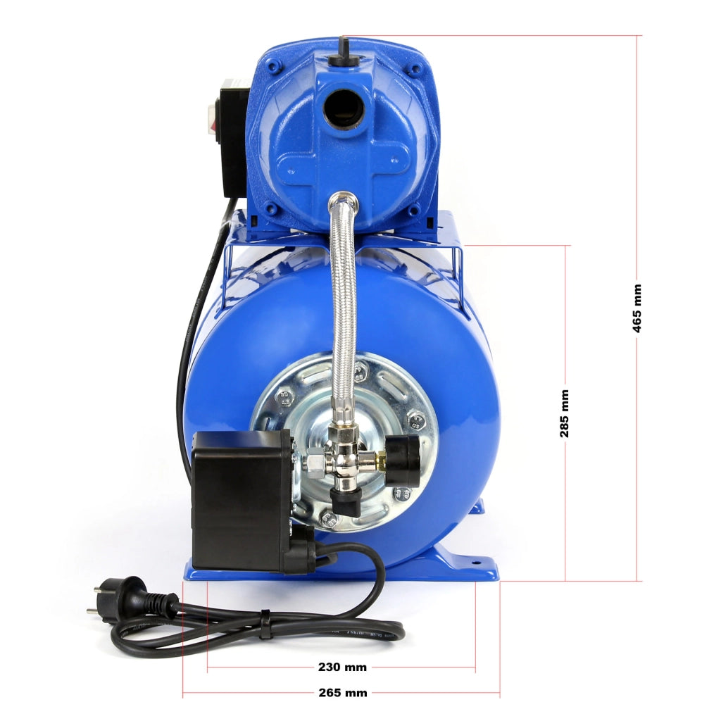 Pompa autoclave domestica 2800l/h 600W Elettropompa da giardino con pressostato manometro