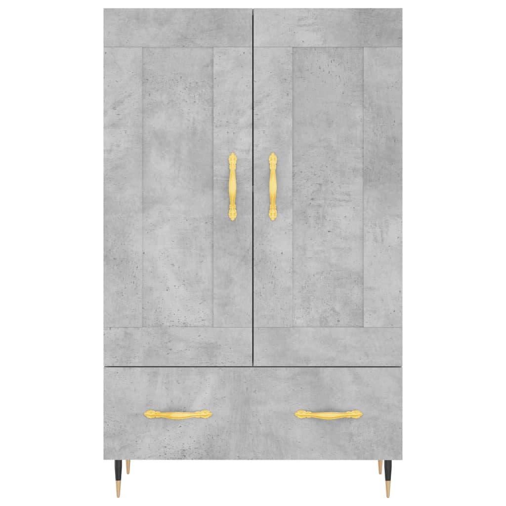 Buffet credenza cassettiera mobiletto mobile contenitore organizer cucina soggiorno salotto alto 69,5 x 31 x 115 cm legno ingegnerizzato grigio 02_0034469
